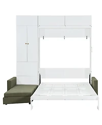 Streamdale Furniture Murphy Bed w/Sofa and Shelves