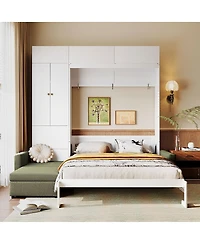 Streamdale Furniture Murphy Bed w/Sofa and Shelves
