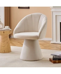 Streamdale Furniture Chenille Swivel Accent Armchair