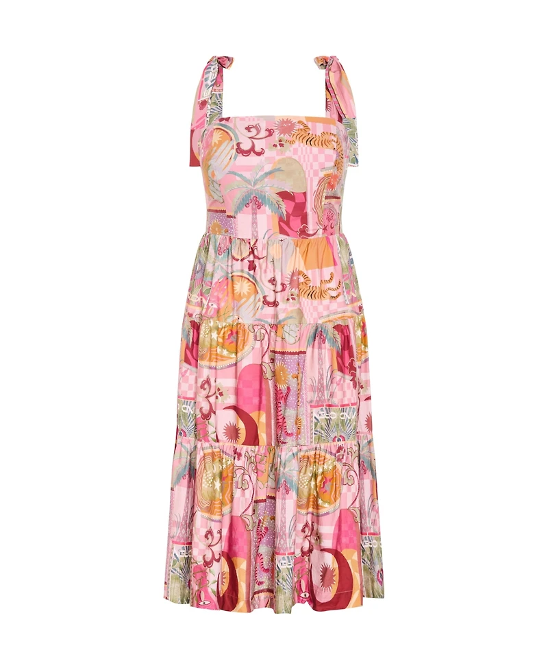 City Chic Women's Elessia Print Midi Dress