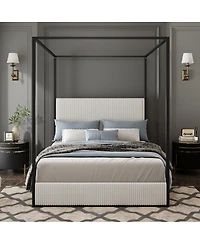 Streamdale Furniture Luxury Metal Canopy Bed, King