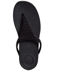 FitFlop Women's Solay Mixed-Crystal Wedge Sandals
