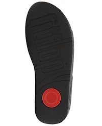 FitFlop Women's Fino Marbled-Stone H-Bar Slides Sandals