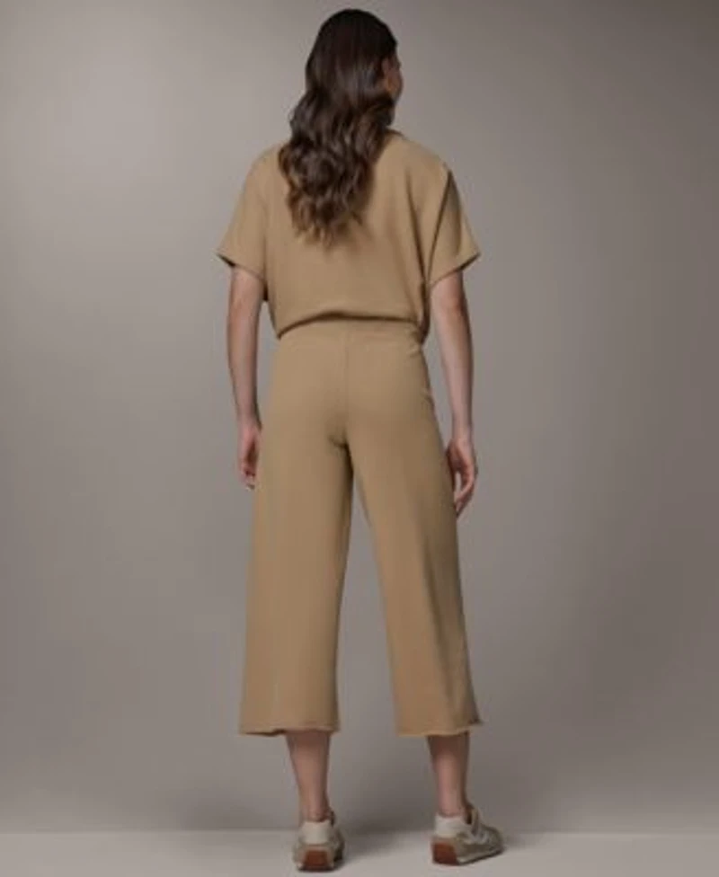 Donna Karan Weekend Womens Boat Neck Top Straight Leg Pull On Pant