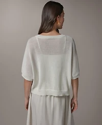 Donna Karan Weekend Women's Crewneck Cardigan