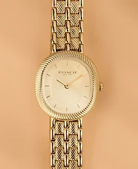 Coach Women's Harlow Gold Tone Stainless Steel Bracelet Watch, 23.8mm