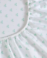 Laura Ashley Lovely Bows Microfiber -Pc. Sheet Set