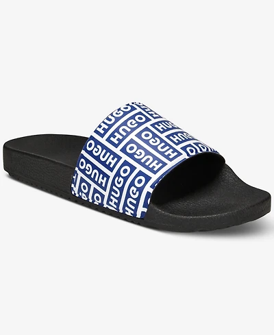 Men's Monogram Logo Slip-on Slides