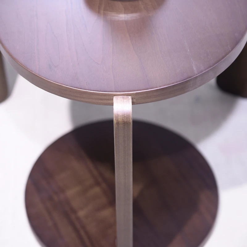 Streamdale Furniture Nesting Round Wood Coffee Table Set (2-Piece)