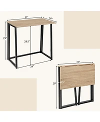 Sugift Space-saving Folding Computer Desk for Home Office