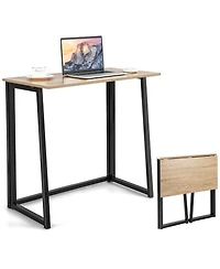Sugift Space-saving Folding Computer Desk for Home Office