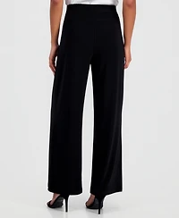 Anne Klein Women's High Rise Wide Leg Pants