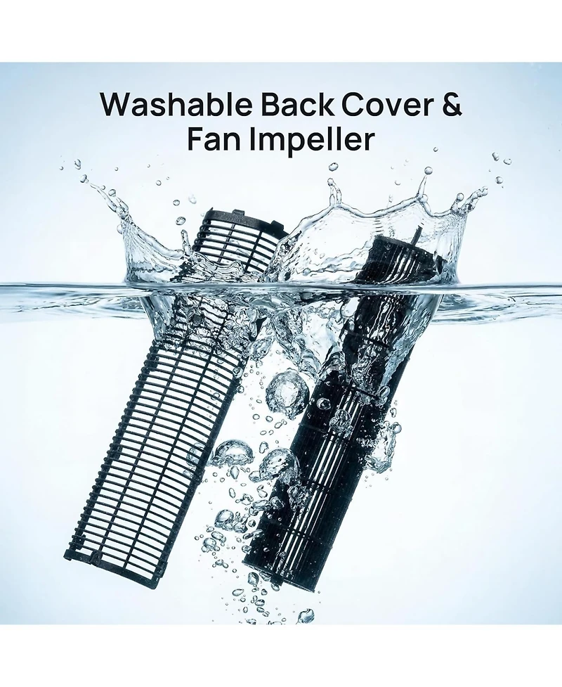 Antarctic Star 37-Inch Oscillating Tower Fan with Remote and Washable Impeller