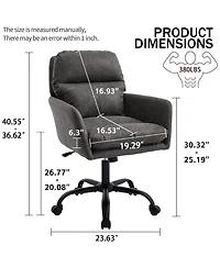 Rainsken Pu Leather Office Desk Chair
