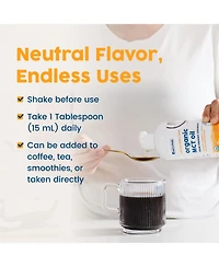 NativePath Mct Oil, 30 Servings - Premium C8 and C10 from Coconuts - for Keto Coffee, Energy and Focus - Flavorless, Non-gmo, (15.2 fl oz)
