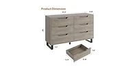 gaomon 6 Dresser for Bedroom, 47.2 in Wide Dresser