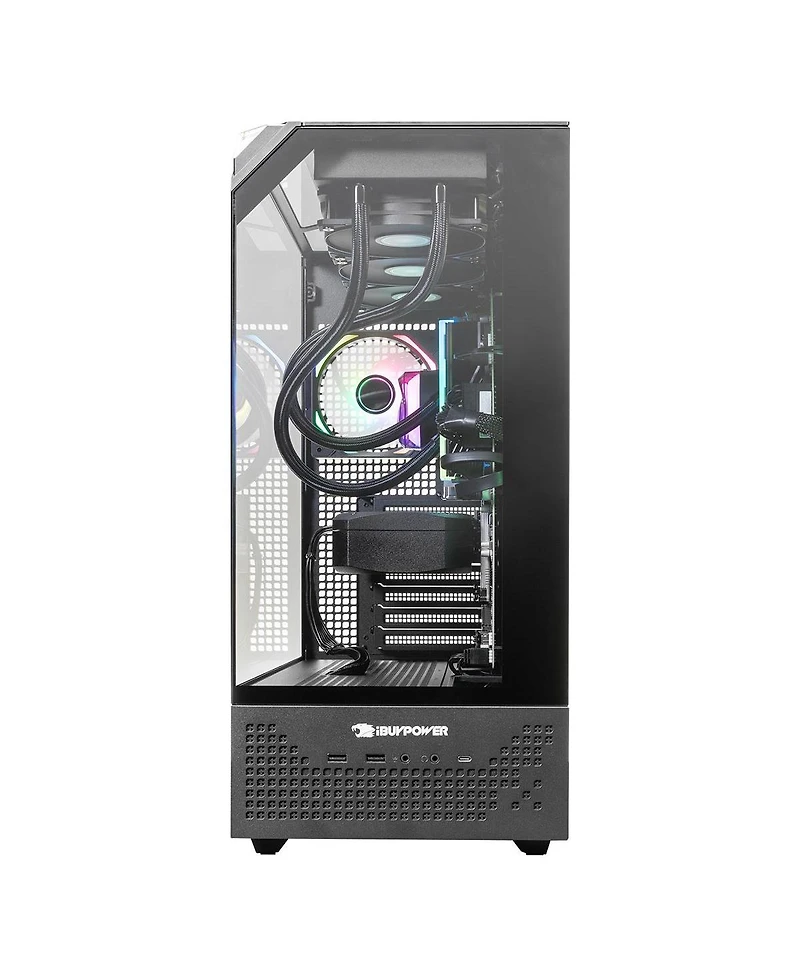 iBUYPOWER Element Pro EPBA7R97XT02 Liquid Cooled Gaming Desktop Computer, Amd Ryzen 7 9800X3D 4.7GHz, 32GB Ram, 2TB Ssd, Amd Radeon Rx 9070 XT 16GB,