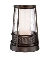 Franklin Iron Works Hugh Industrial Rustic Table Lamp 26" High with Table Top Dimmer Led Nightlight