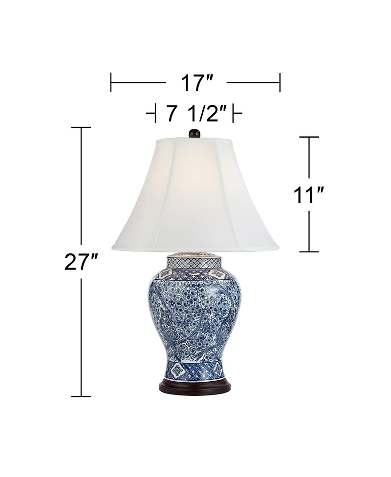 Barnes and Ivy Shonna 27" Tall Traditional Jar Table Lamps Set of 2