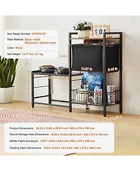 Inolait Pet Feeding Station With Storage Elevated Dog Bowls Feeder and Toy Organizer