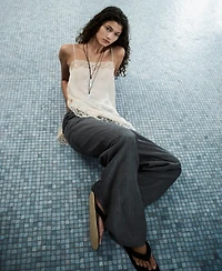 Selection Mango Women's Lace Lyocell Top