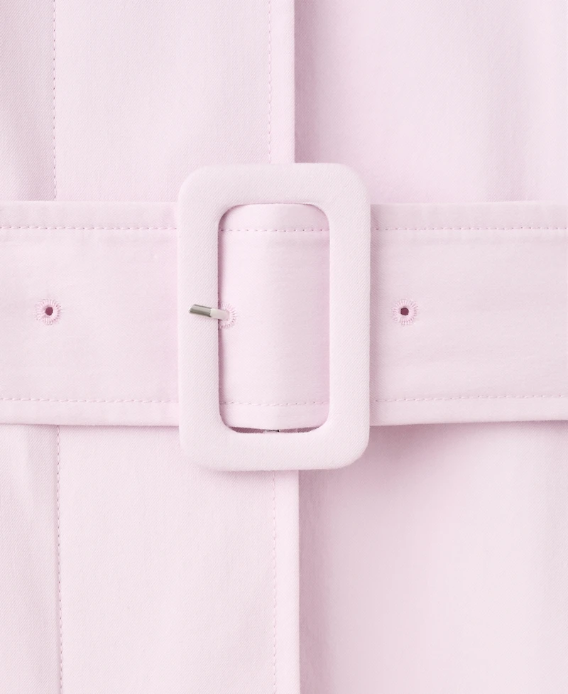 Selection Mango Women's Long Belted Trench Coat