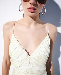 Selection Mango Women's Pleated Fitted Dress