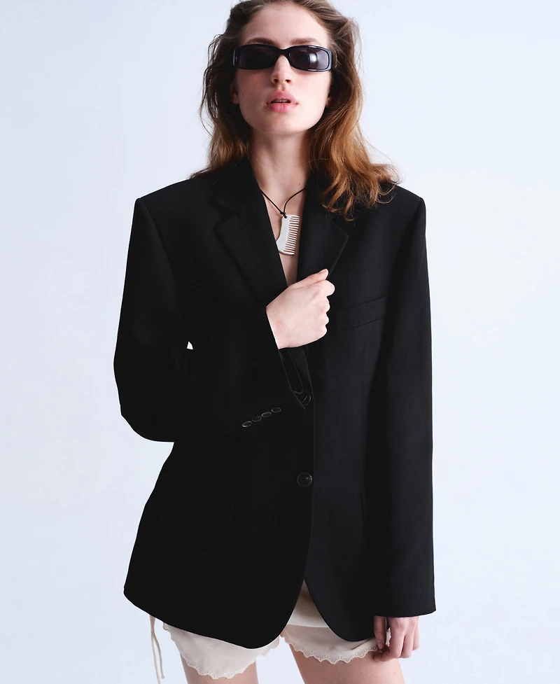 Selection Mango Women's Fitted Suit Blazer