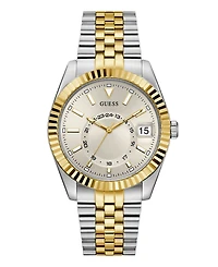 Guess Men's Two-Tone Stainles Steel Multi-Function Watch, 42mm