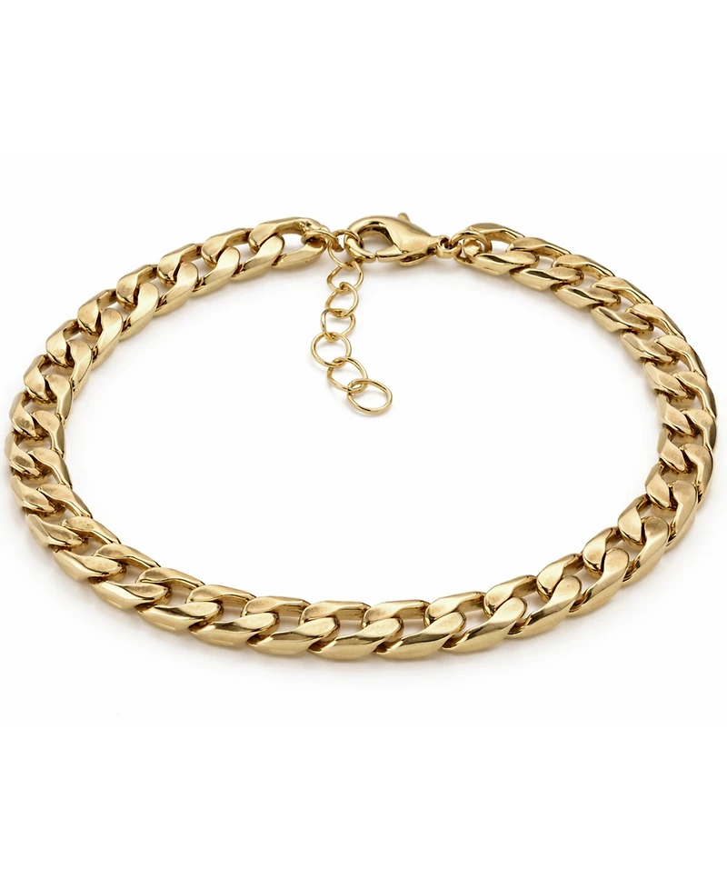 And Now This 18k Gold Plated Curb Link Bracelet