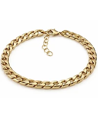 And Now This 18k Gold Plated Curb Link Bracelet
