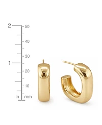And Now This 18K Gold Plated Hoop Earring