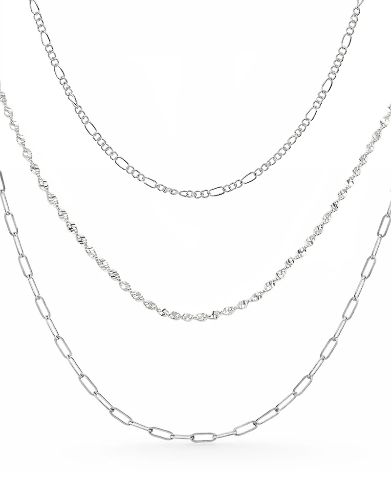 And Now This Silver Plated Chain 3Pc. Set