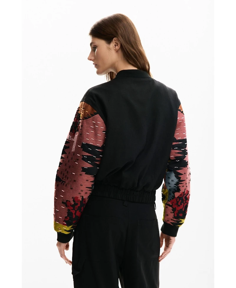Desigual Women's Jacket Sleeves Patch