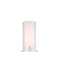 Possini Euro Design Midtown Modern Wall Light Sconces Set of 2 Chrome Hardwire 4 1/2" Fixture White Glass for Bedroom Bathroom Vanity Reading House