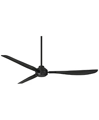Casa Vieja 56" Sol Matte Black Wet Rated Ceiling Fan with Remote