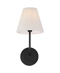 Possini Euro Design Possini Euro Nina 14" High Matte Black Wall Sconce