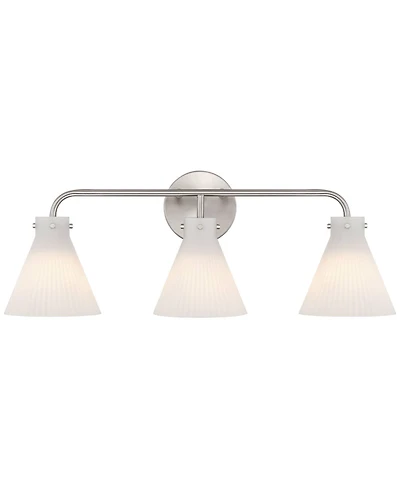 Possini Euro Design Possini Euro Cielo 24" Wide Brushed Nickel 3-Light Bath Light