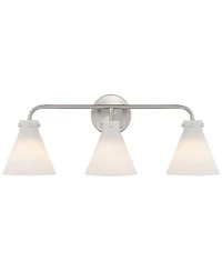 Possini Euro Design Possini Euro Cielo 24" Wide Brushed Nickel 3-Light Bath Light