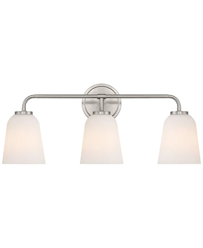 Possini Euro Design Possini Euro Bouchard 24"W Brushed Nickel 3-Light Bath Vanity Light