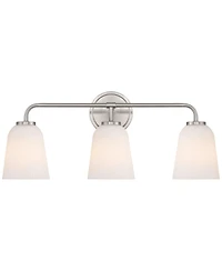 Possini Euro Design Possini Euro Bouchard 24"W Brushed Nickel 3-Light Bath Vanity Light