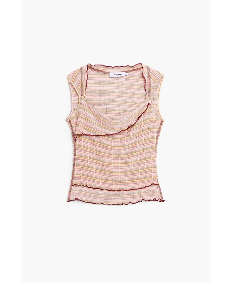 Desigual Women's Layered Trimmed T-Shirt