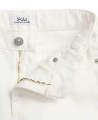 Polo Ralph Lauren Girls' 7-16 Eyelet-Cuff Cotton Denim Wide-Leg Jean