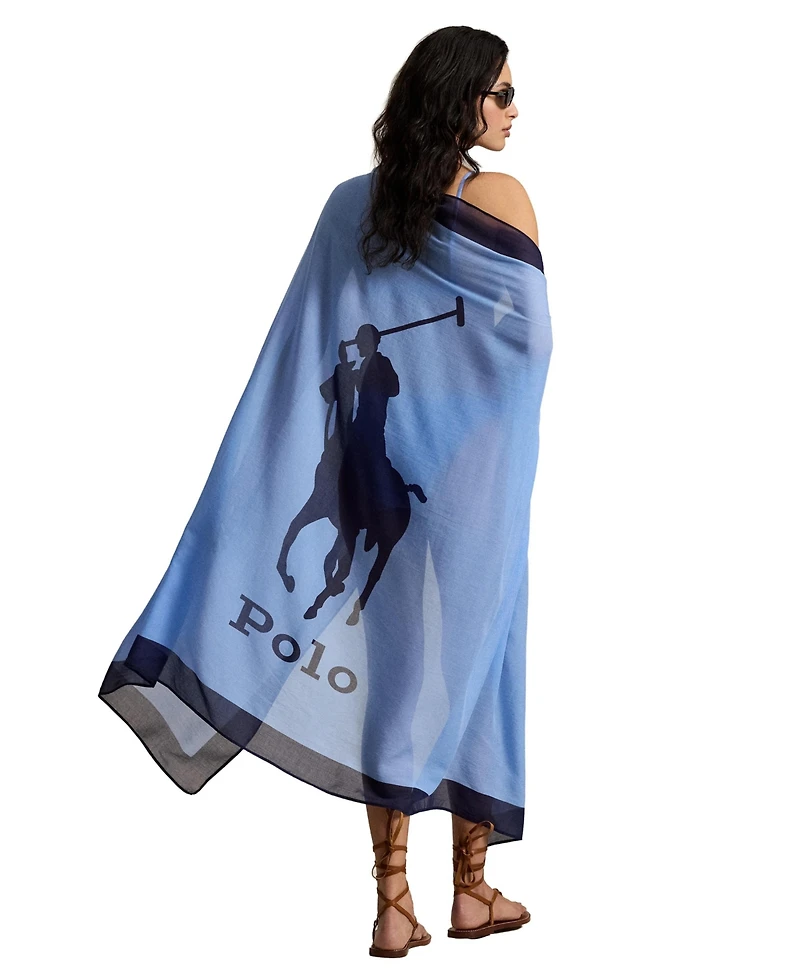 Polo by Ralph Lauren Women's Big Pony Long Scarf Swimsuit Cover Up