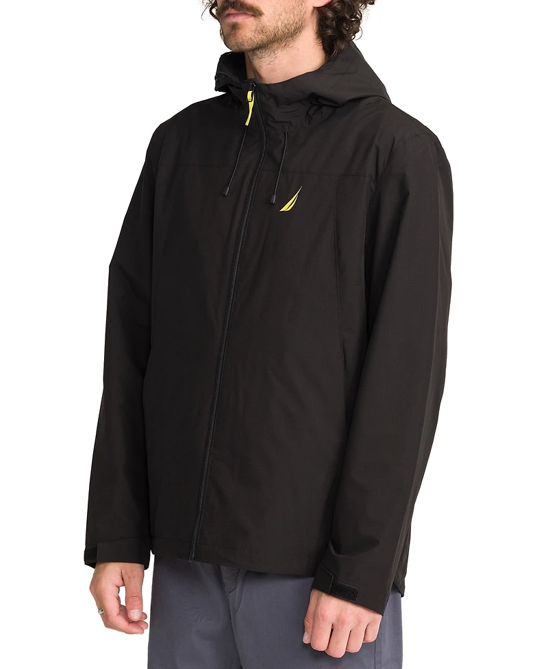 Nautica Men's Lightweight Hooded Windslicker Jacket