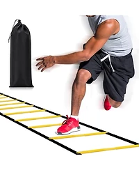 Happy Jump Agility Ladder 12 Rung 20 Ft Speed Training Ladder Drill Sports Workout Equipment for Football Soccer Footwork Exercise