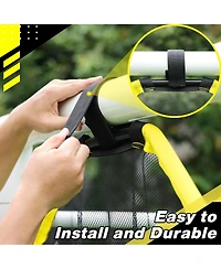 Happy Jump 3-in-1 Football Target Net and Portable Ball Bag, Easy to Attach Soccer Training Equipment with Upgraded Metal Tubes for Accuracy Practice