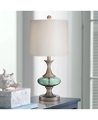 360 Lighting Reiner Modern Accent Table Lamp with Dimmer, 23" High