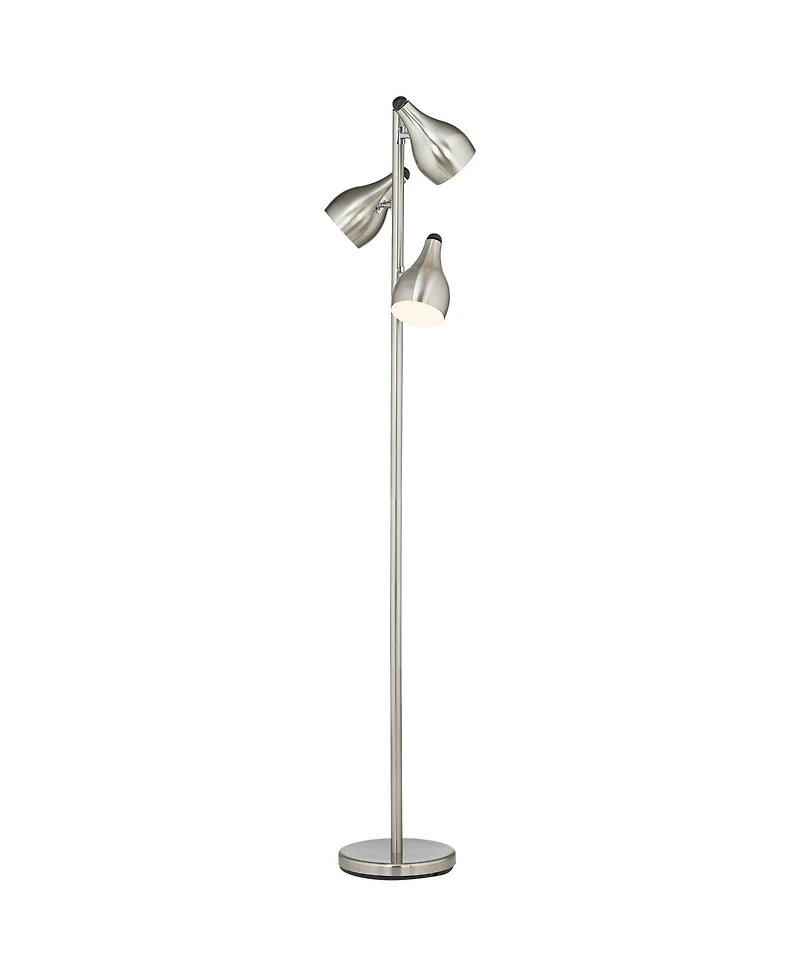 360 Lighting Trac 64" Tall Tree-Style 3-Light Standing Floor Lamps, Set of 2