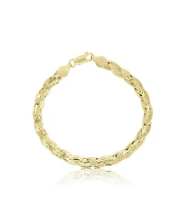 The Lovery Braided Herringbone Bracelet 14K Gold-Plated Sterling Silver